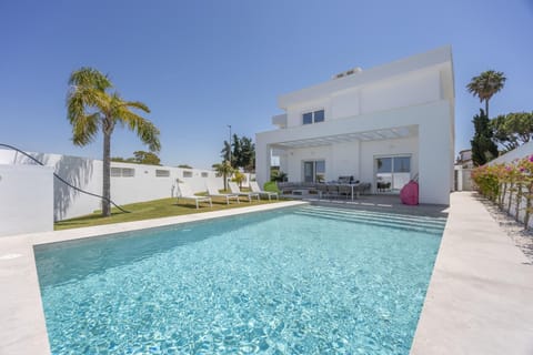 Property building, Living room, Swimming pool