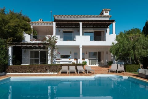 Property building, Living room, Swimming pool