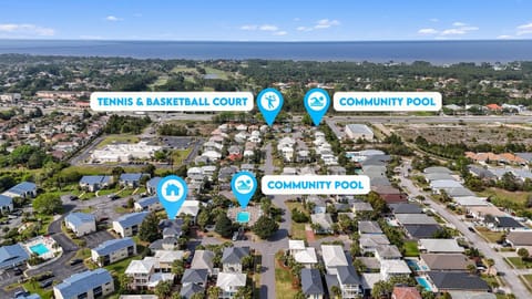 Luxury Beach House Steps from Pool and Short Walk to Private Beach Pavilion House in Miramar Beach