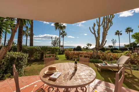 Garden, Balcony/Terrace, Sea view, sunbed