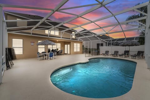 Swimming pool, Sunset