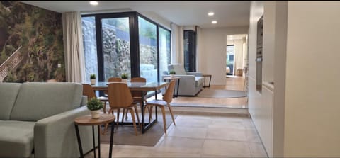 Living room, Seating area, Dining area