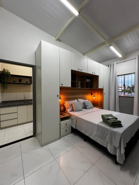 Bed, Photo of the whole room, Bedroom, towels, wardrobe