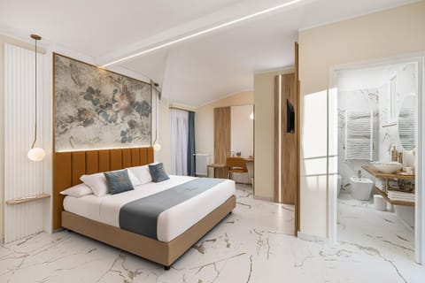 Shower, Bed, Bathroom, Photo of the whole room, Bedroom, towels, wardrobe