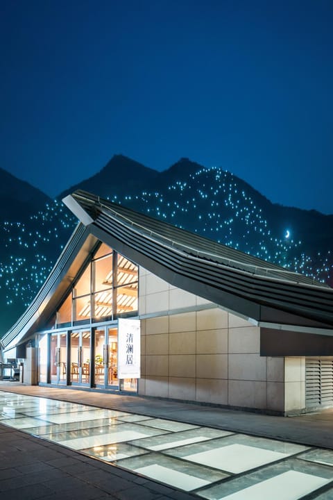 Property building, Night, Natural landscape, Mountain view