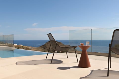 Patio, Day, Natural landscape, Pool view, Sea view, Swimming pool, sunbed
