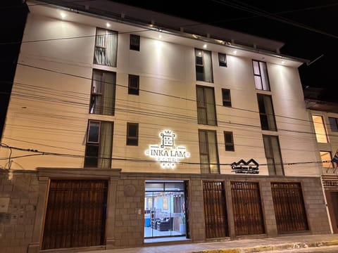 Property building, Night, Property logo or sign