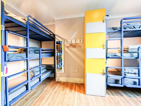 Photo of the whole room, bunk bed, wardrobe