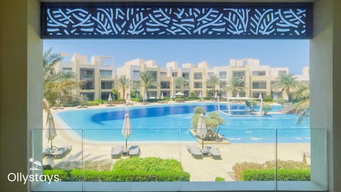 Property building, Property logo or sign, View (from property/room), Pool view, Swimming pool, sunbed