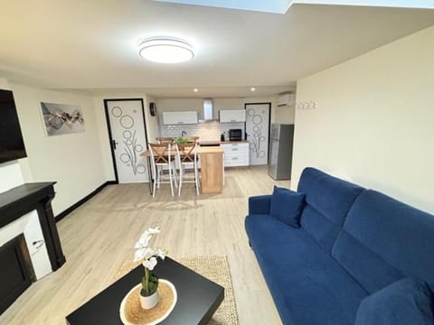 Kitchen or kitchenette, Living room, Dining area, oven, stove