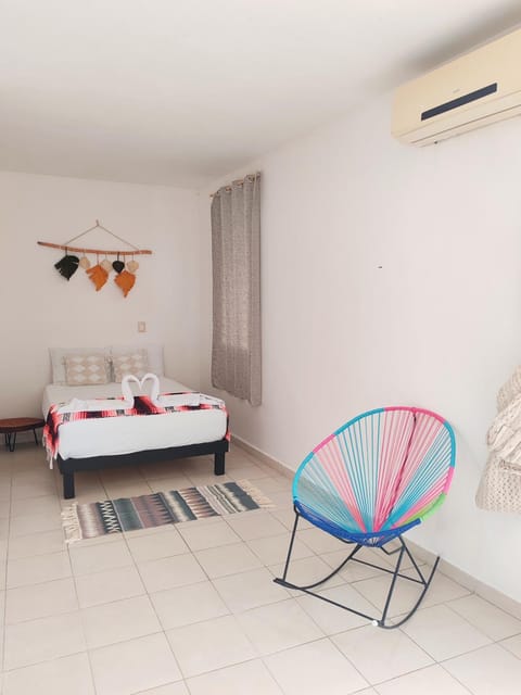 Bed, Bedroom, air conditioner