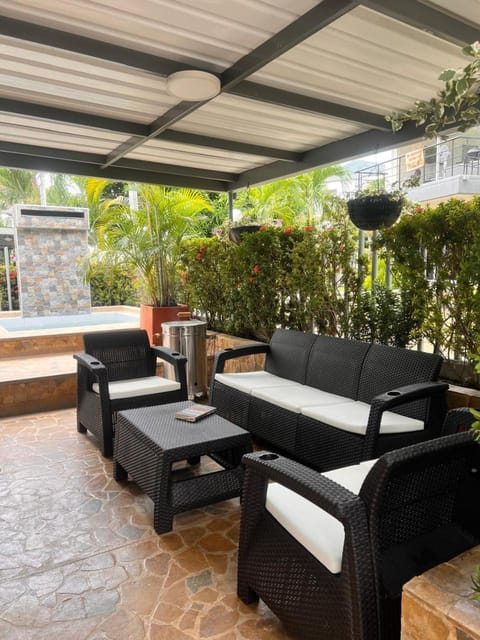 Patio, Living room, Garden view