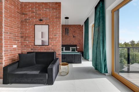 Bed, Living room, Photo of the whole room, Seating area
