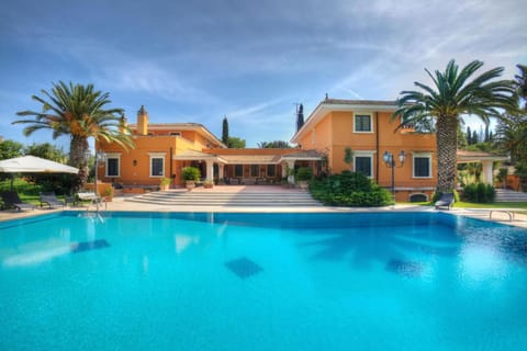 Property building, Living room, Swimming pool