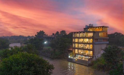 Property building, Natural landscape, River view