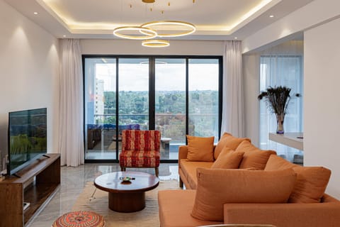 Living room, City view