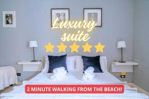 Bed, Photo of the whole room, Beach, Bedroom, Text overlay