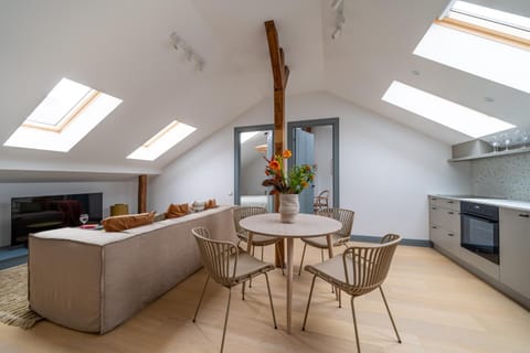 Kitchen or kitchenette, Living room, Dining area