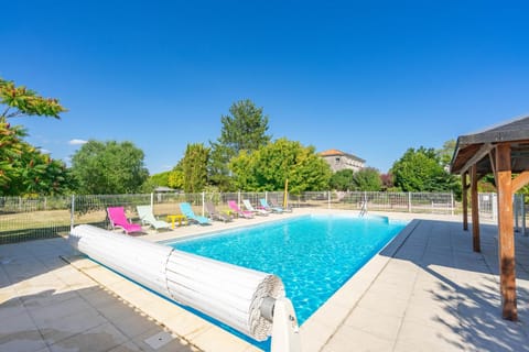 Property building, Living room, Swimming pool