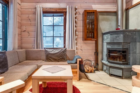 Living room, fireplace