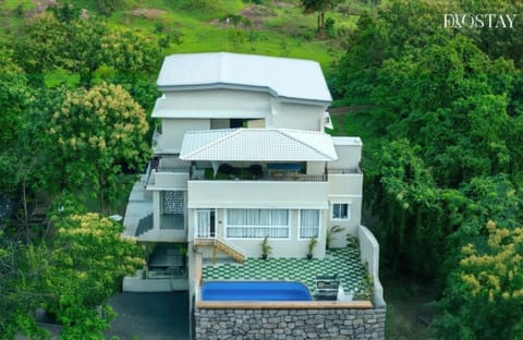 Property building, Day, Natural landscape, Garden view, Pool view, Swimming pool
