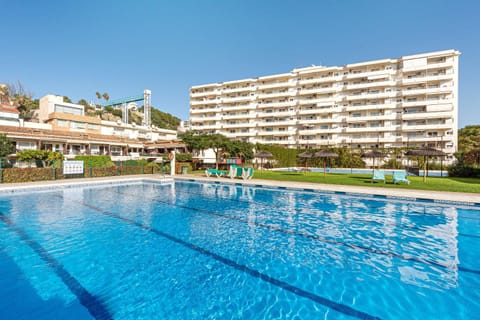 Property building, Living room, Swimming pool