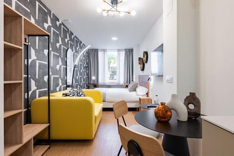 Living room, Seating area, Bedroom