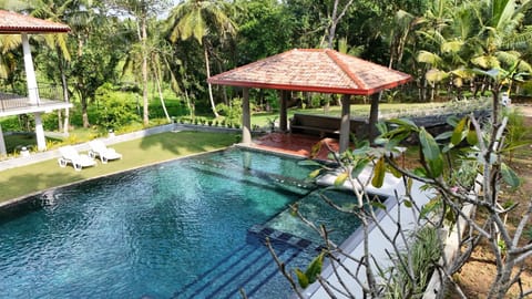 Day, Natural landscape, Garden, Garden view, Pool view, Swimming pool, sunbed
