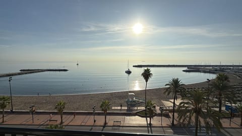 Day, Beach, Sea view, Sunrise