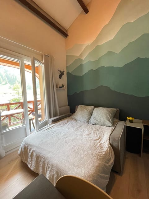 Duplex ski au pied La Foux d'Allos 4 à 6 Pers - parking privé Apartment in Allos