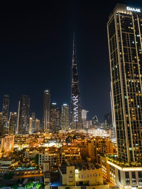 Nearby landmark, Night, City view