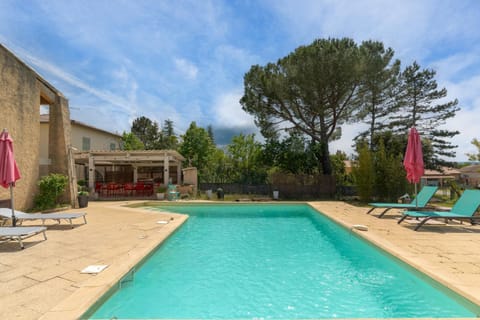 Property building, Living room, Swimming pool