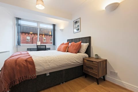 Bed, Living room, Bedroom