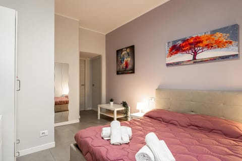 Bed, Photo of the whole room, Bedroom, towels, wardrobe