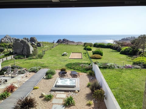 Property building, Living room, Swimming pool