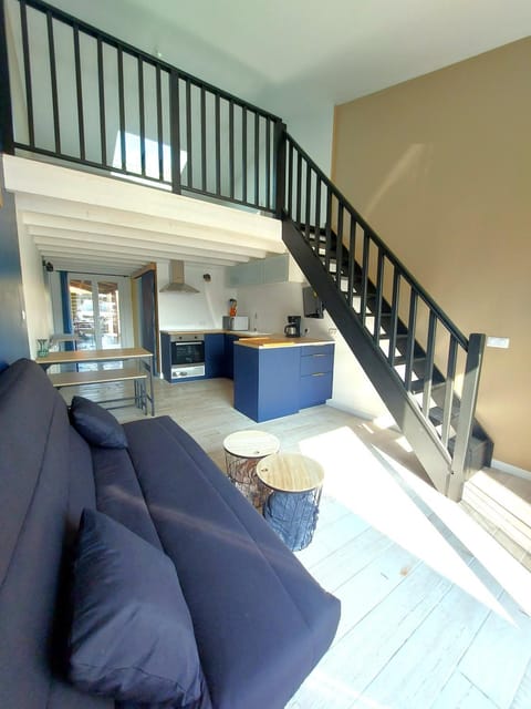 Living room, kitchen
