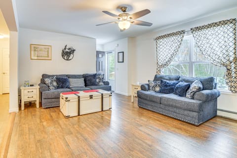 Near Skiing Serene Harrison Retreat with Fire Pit House in Long Lake