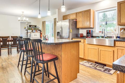 Near Skiing Serene Harrison Retreat with Fire Pit House in Long Lake