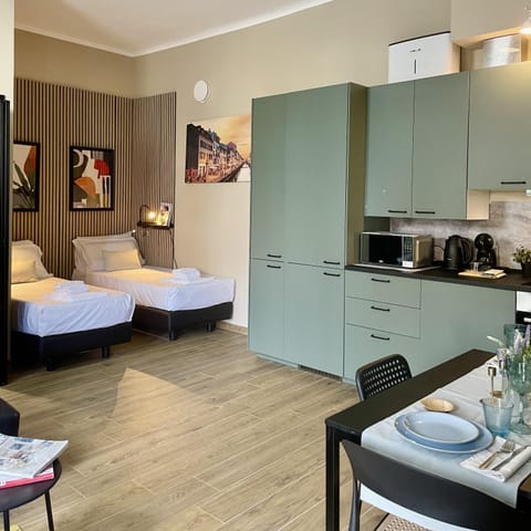 Bed, Area and facilities, kitchen