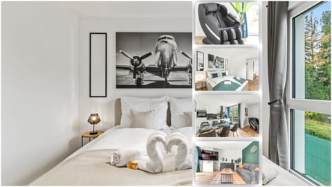 Bed, Massage, TV and multimedia, Living room, Dining area, Bedroom, towels