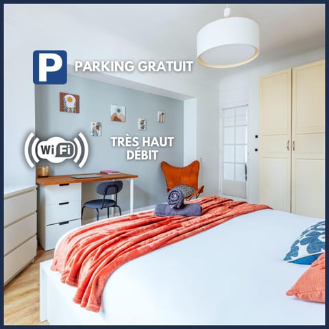 Le Clair & Spacieux - Parking - 15 min Paris Apartment in Île-de-France