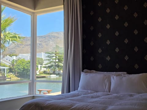 Bed, Natural landscape, Bedroom, Lake view, Mountain view