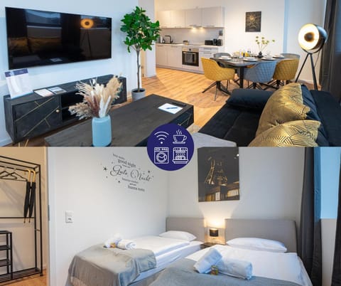 Coffee/tea facilities, Living room, Seating area, Dining area, Bedroom, dishwasher, heating, internet, washing machine
