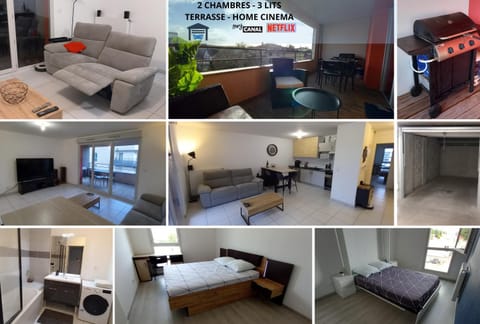 Communal lounge/ TV room, TV and multimedia, Kitchen or kitchenette, Living room, Photo of the whole room, Seating area, Bedroom