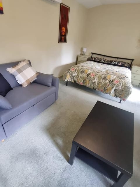 Bed, Living room, Photo of the whole room, Seating area, Bedroom