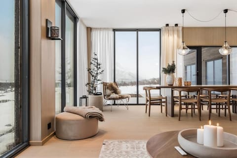 Living room, Seating area, Dining area