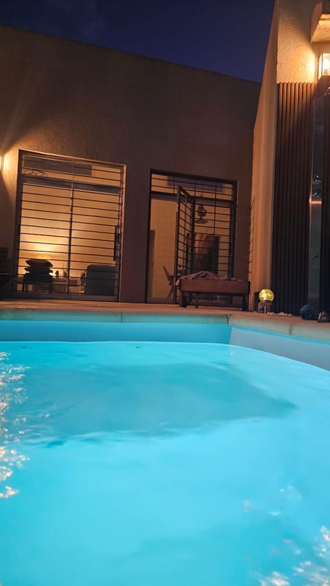 Night, Swimming pool, Swimming pool