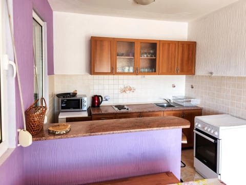 Kitchen or kitchenette, Dining area, microwave, oven
