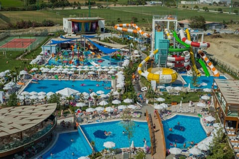Children play ground, Aqua park, Pool view, Swimming pool