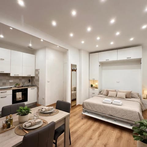 Bed, Kitchen or kitchenette, Living room, Photo of the whole room, Seating area, Dining area, Bedroom, pet friendly, stove